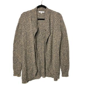Cabi Marbled Knit Swear By Sweater Chunky Open Front Cardigan #880 Size S Brown